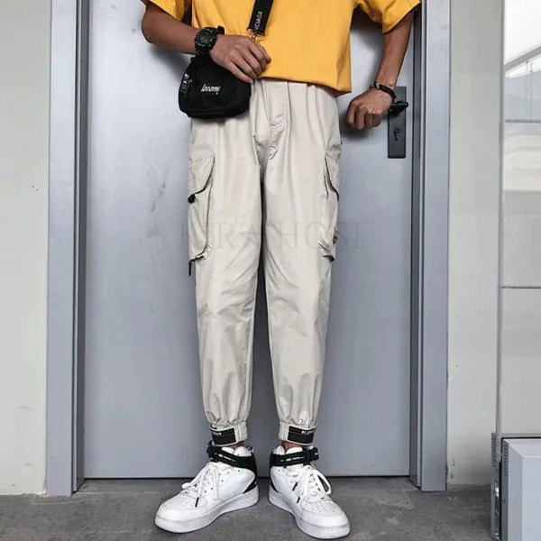 Kirahosi 남성 스판 빅사이즈 카고 밴딩 조거 팬츠 바지 해외배송 80호 Dbrq7s