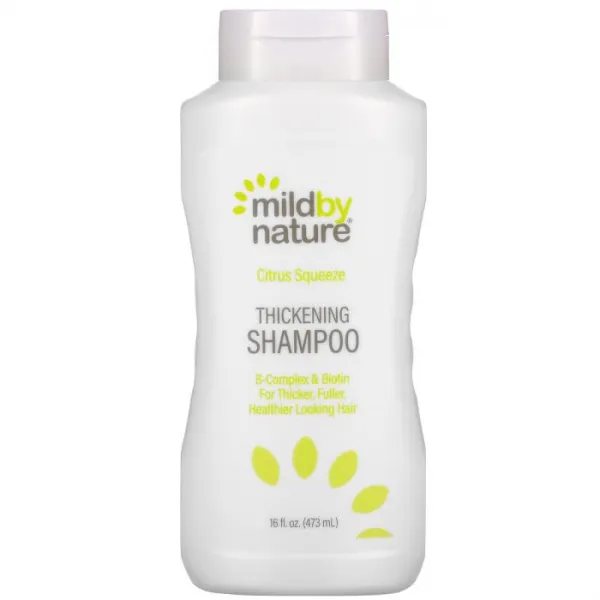 Mild By Nature Madre Labs 모발 강화 B복합체 비오틴 샴푸 설페이트 무함유 시트러스 스퀴즈 473ml(16fl oz), One Color, One Size