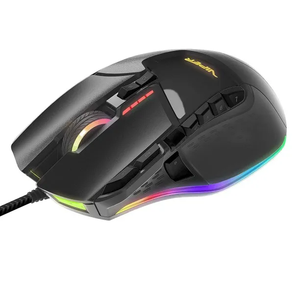 12 000 Dpi까지 애국자 독사 도박 V570 RGB 정전 판 직업적인 레이저 마우스, 단일상품