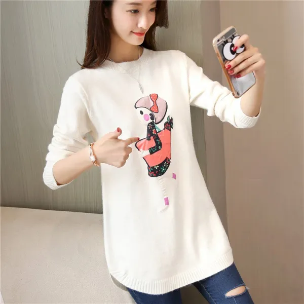 머머다 여성 라운드넥 니트원피스 52 Fbt52 558020155441