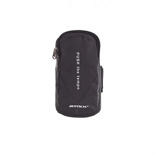 Rimix Sport 대용량 반사적 러닝 스포츠 완장 가방 적합 6.5 인치 전화 달리기 체육관 야외 운동 (블랙