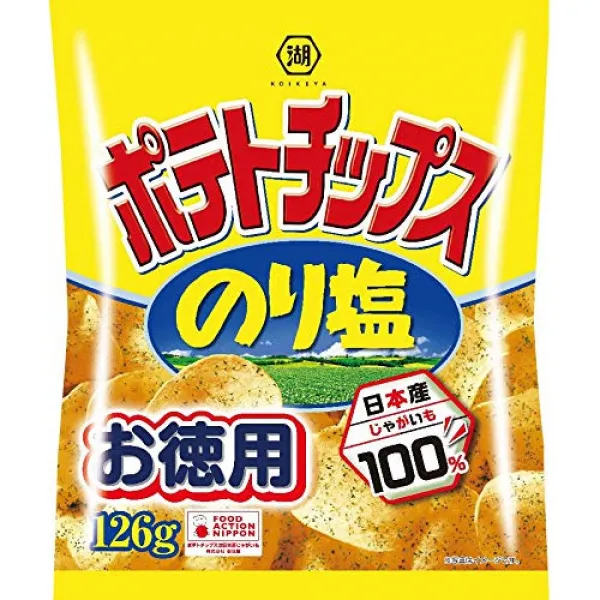 호지집 덕용 사이즈 감자칩 (풀/모범/직경)해초염 126g x12 포, 본문참고
