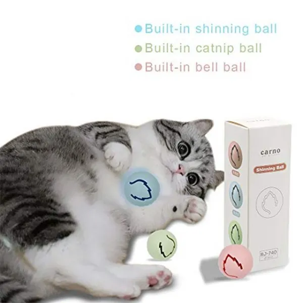 고양이 장난감 공 팩-개박하 공 불알 공 징글 볼. 3, saleoop 1
