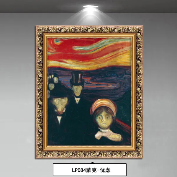 톡특한프린트디자인 세상 이름 그림을 사랑했다 더화 몽크 EDVARDMUNC H 아우성 치다 생명 지 4797303279, 단일폭, LP084 몽크 -걱정스럽다, 테를 잘 끼우다 60 *80 센치 단