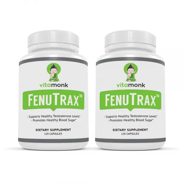 VitaMonk 비타몽크 호로파씨앗 추출물 500mg 120캡슐(병당 약2개월) 혈당관리 테스토스테론 영양제, 1mg, 2개