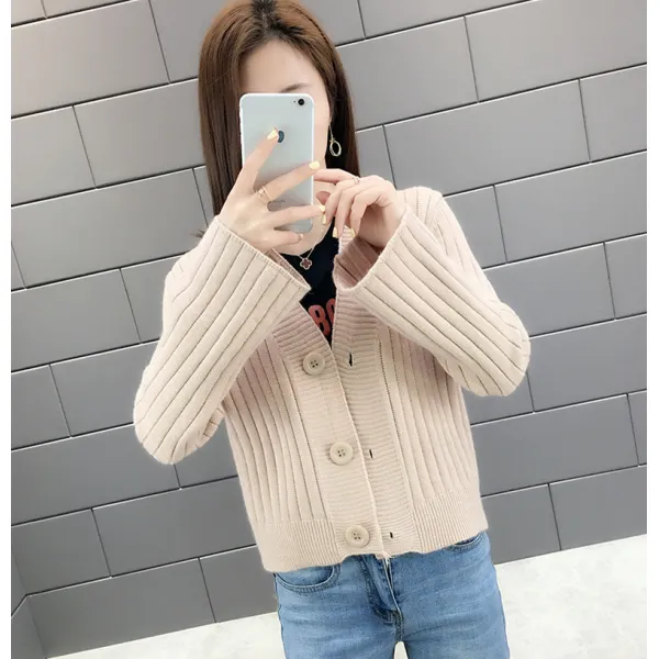 데일리룩 패션 시티캐주얼 니트 골지 가디건