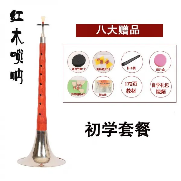 블랙 멜로디 악기로 박달 나무다 사소하다 떨기 흑단 초보자 날라리 눌 천진, 우드 D조 화이트 그릇 _한 치 기프