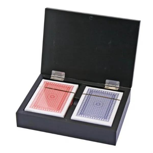 Natico Originals Executive Poker Cards in Wooden Box (60-G056) 나무 상자에 Natico Originals 경영진 포커 카드 (60, 1