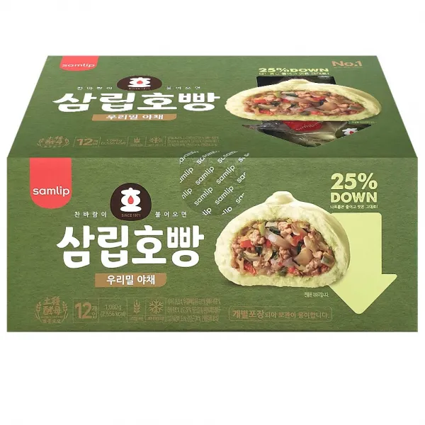 삼립호빵 우리밀 야채 12개 90g