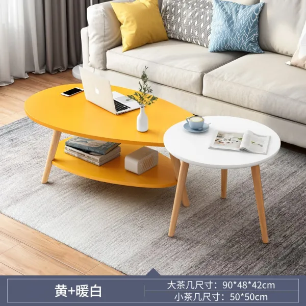 Mar.23 88번 간이 거실 가정용 티테이블 전세 전용 소형 북유럽 타원형 심플 모던 테이블 테이블z 5_ 조합 돈 절약 물방울 90cm 고 급 스 러 운