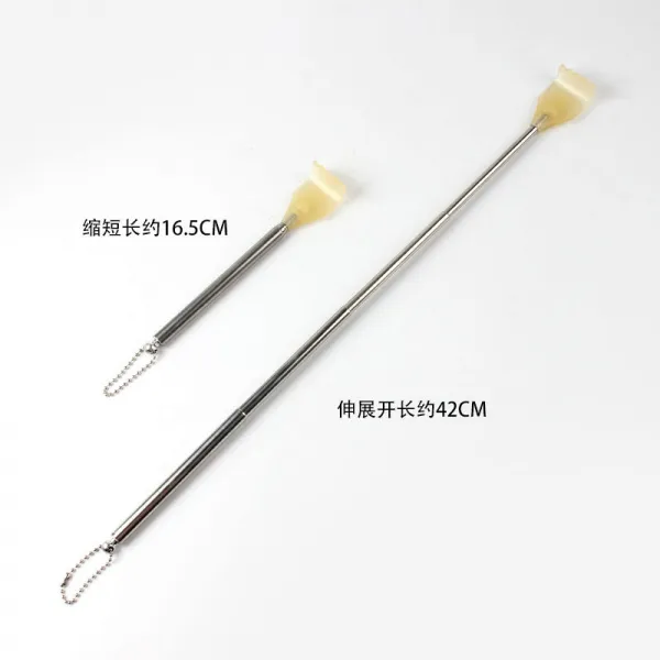 휴대용 효자손 대나무 미니 어깨 등 허리 전신 마사지기 등긁개 닭발 안테나 긁개 간지러움 해결, 5 개 조각, 1개