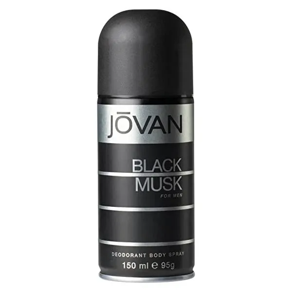 [독일] Jovan Black Musk For Men Deodorant Body Spray 150 ml, 150ml Bodyspray