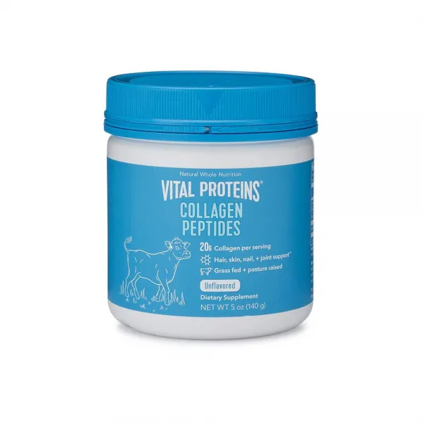 Vital Proteins 융기 콜라겐 분말 시료 크기 잔디 연준 레오 글루텐 단일 성분 (5oz), 상세설명참조