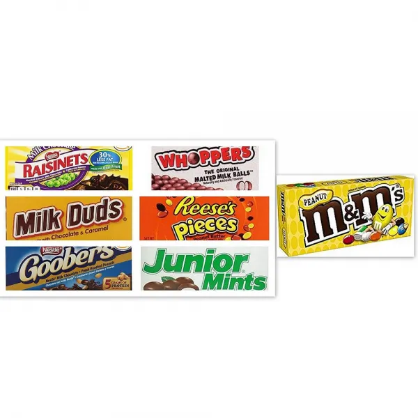 Nestle 영화관 캔디 번들 (7 팩) 우유 불발탄 5 온스 + Whoppers 5 온스 + 주니, 선택, 상세설명참조