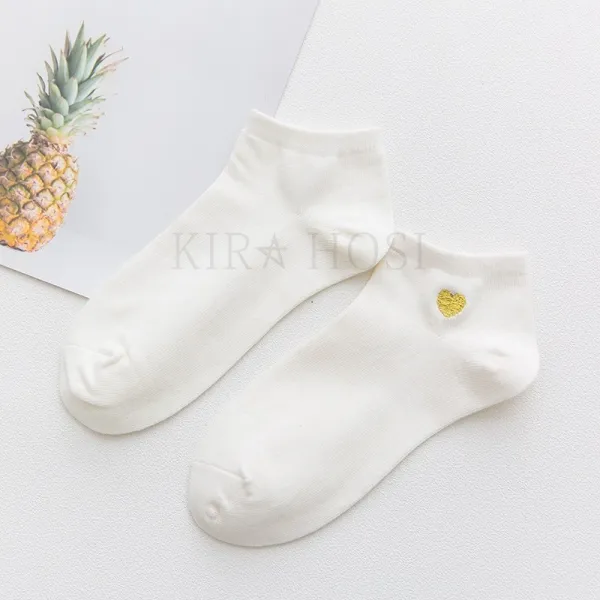 Kirahosi 가을겨울 슬림핏 도트 홀방 양말 따뜻한 보온성 좋은 빈티지 심플 디자인 양말 Js 425 Ts 11 Djb3ajj9