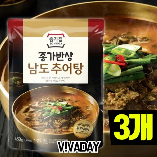 244 맨투맨 / My 종가집 남도추어탕 3개 순댓국 사골김치찌개 선지해장국 냉장냉동 찌개/탕 단일 수량