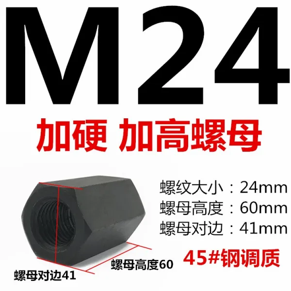 담금질함 굳히다 육각 두꺼운 연장 높이다 연결 쓰다듬다 압판 M8M10M12M36, 그레이 M24 하이 60 굳히다 블랙
