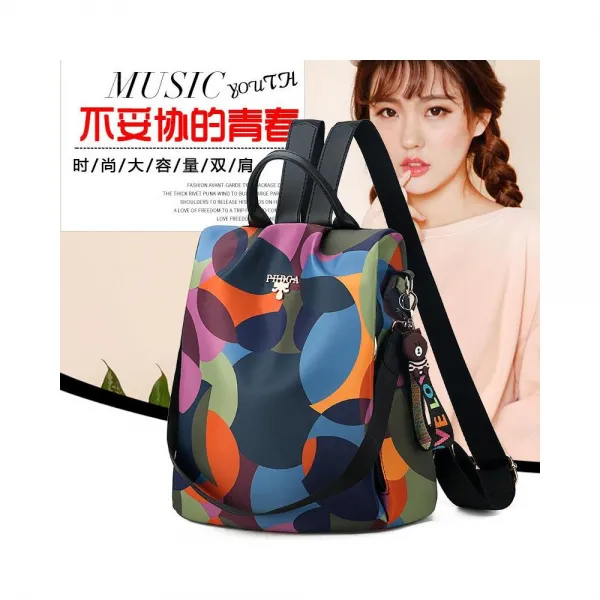 피치샵 핸드백 파우치 가방세트 옥스포드 천 배낭 야외 여행 및 레저 학생 배