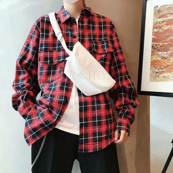 Kirahosi 남친룩 캐주얼 남성 셔츠 20대 30대 남방 긴팔 데일리 코디 302호+덧신증정 Arz1789z