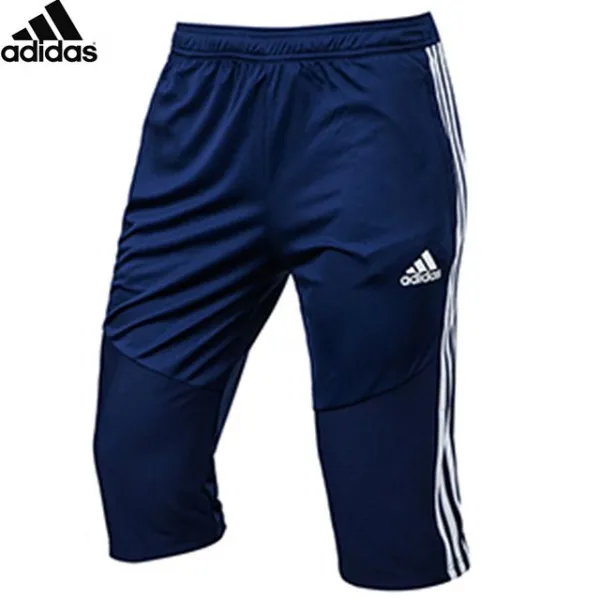 Ksw64169 아디다스 신축성 좋은 남자 7부 츄리닝 바지 네이비 B