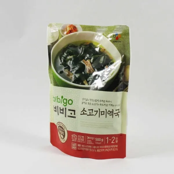 40 나래무역 / CJ 비비고 소고기미역국 500g 육개장 즉석식품 간편국 즉석국, 단일 수량