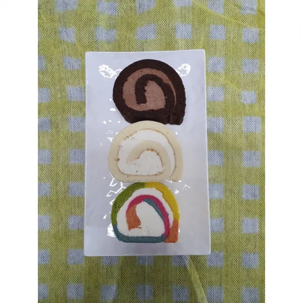 새로희소당 디저트 케익 3종 셋트 (레인보우롤 밀크모찌롤 초코모찌롤), 레인보우롤 조각케익(6ea)