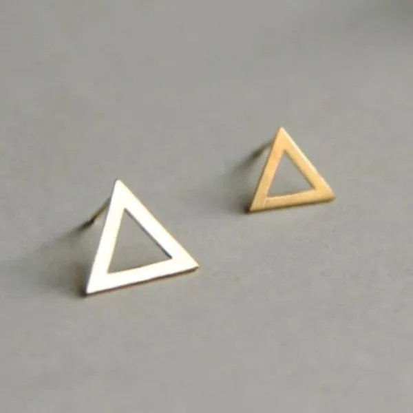 [천삼백케이] [녹다] 10k gold two triangle earring