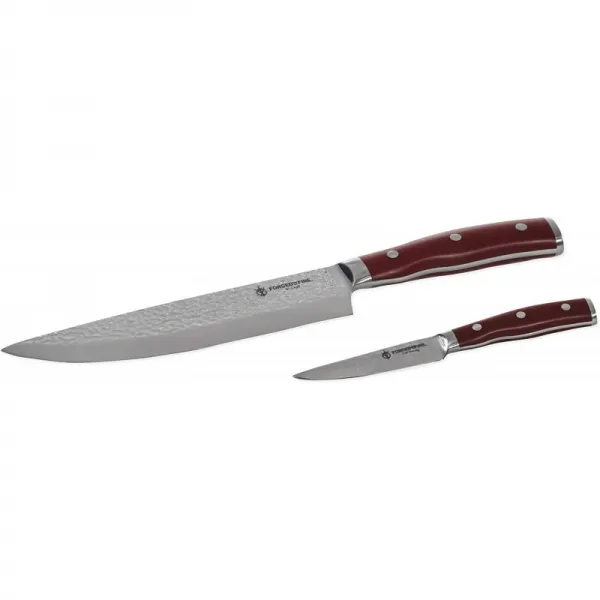 연혁 단조 스테인레스 스틸 나이프 2 피스 스테인레스 스틸 쉐프 및 페어링 나이프 