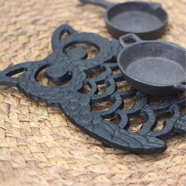 집들이선물 부의상징 부엉이 주물 냄비받침 찻잔받침