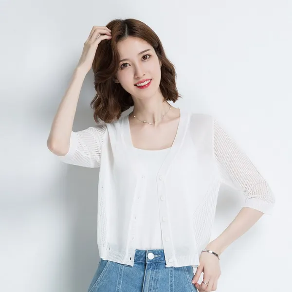 abc mall 청순 여리여리 햇빛차단 가디건 봄여름가디건 얇은 아우터 SC18 ZXN18 570939901912
