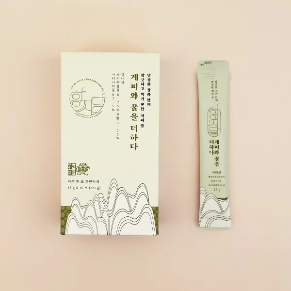 봄눈약초밭 계피꿀 허니스틱 15g*15포, 15포, 15g