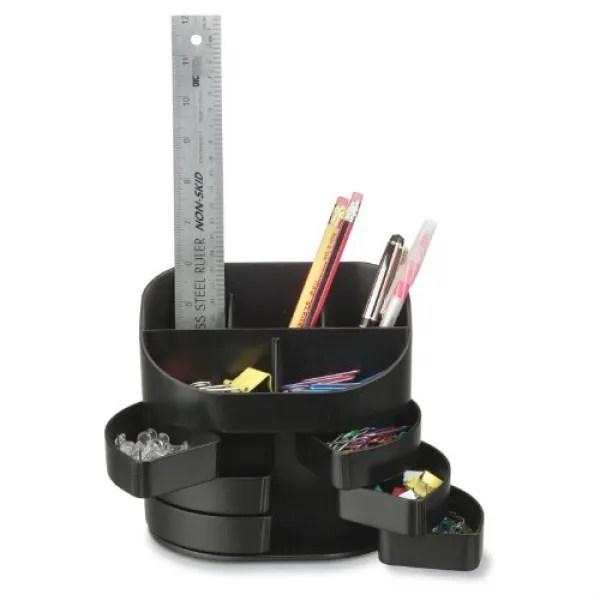 Officemate 2200 Series Executive Double Supply Organizer Black (22822) Officemate 2200 Series 이그제큐티, nullSET