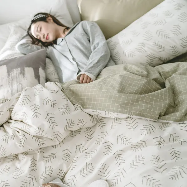 코코유통 오리스 순면 코튼 4종 15M 18M 학생 기숙사 더블 싱글 100 침대시트 키트, 광음 이야기