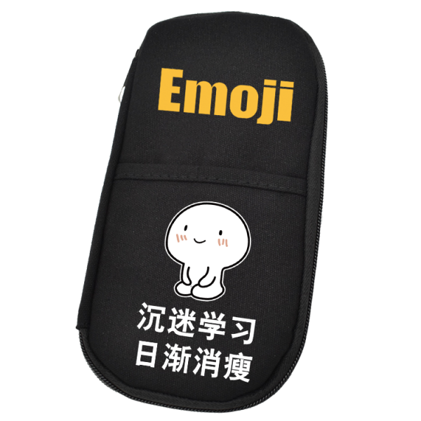 필기도구통 문구함 문구트레이 무거워 맹목적으로 공부함 학벌 골계 햄스터 커키 어린 고양이 애니메이션 주변 이차원 지퍼필통, L