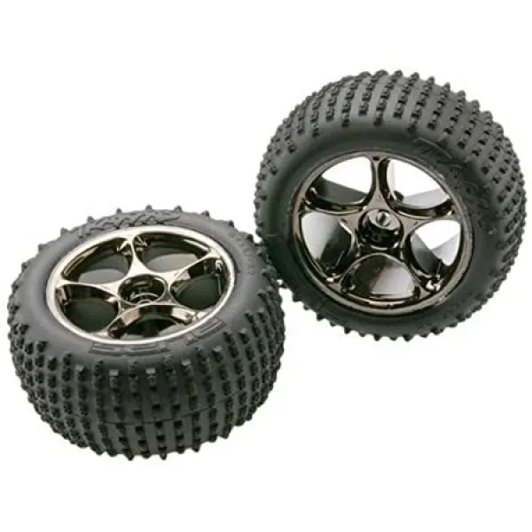 Traxxas 2470a 별칭 타이어가 트레이서 2.2 검정색 회전식 휠에 사전 장착됨 tsm 정격(정격) PROD6700060, 상세 설명 참조0, One Color