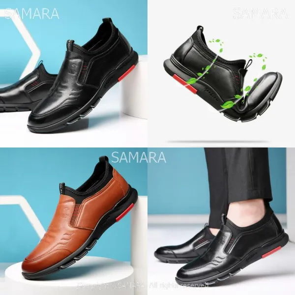 Qterra(특허브랜드) 비즈니스 슬립온 미끄럼방지 캐주얼화 쿨링 남성신발
