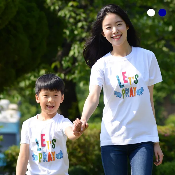 [2019] 교회 단체티 Let's Pray 프레이 여름성경학교 티셔츠 단체복 반소매