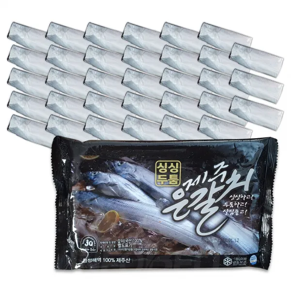 제주수협 직수매 제주바다에서 잡은 싱싱한 제주예찬 제주 은갈치 150g X 33토막, 01_11팩(33토막)