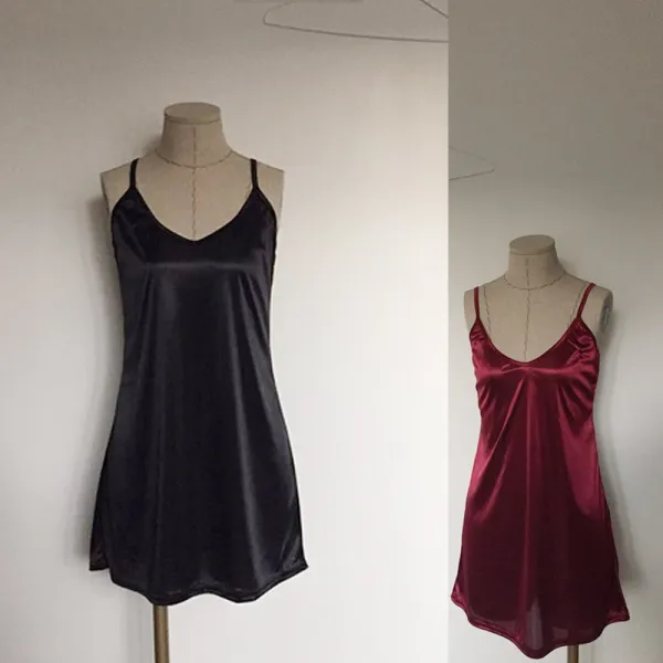 나날샵 롱나시 슬립 캐미솔 속치마 잠옷 속옷 브라팬티 나시 여름잠옷 섹시잠옷 민소매/나시