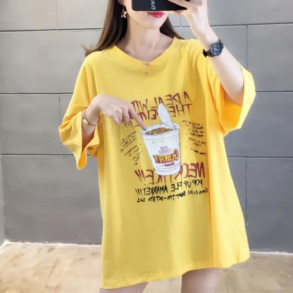 kirahosi 골드문 여성 반팔 티셔츠 블라우스 캐주얼 OIU 154 + 스마트스트랩 증정 Vcouy5