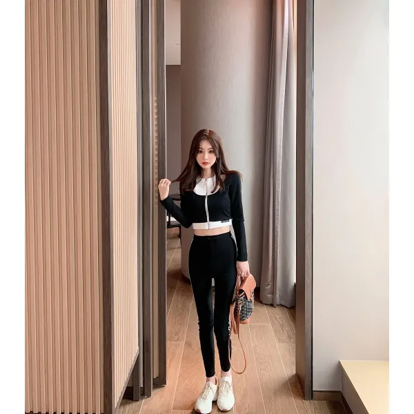 요가복 JOEY외출 자연스러움 긴팔 긴바지 유행패션 캐주얼 봄가을 투피스 특색 운동복세트 여성