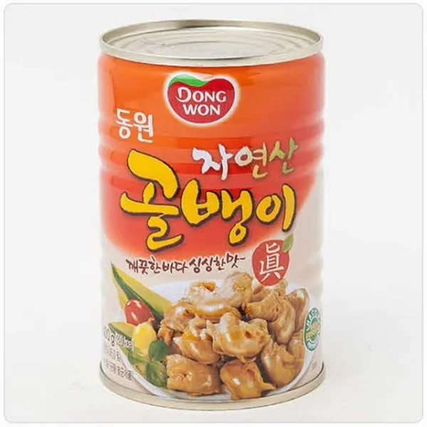 33 고운무역 / 동원 자연산 골뱅이 400g 황도 번데기 백고동 골뱅이 통조림, 단일 수량