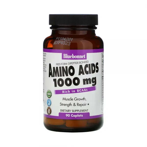 블루보넷 아미노산 캡슐 3000mg 복합체 베지캡슐 90정 글루탐산 함유, 1개, 기본