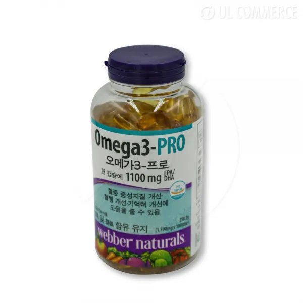 웨버 네추럴스 오메가-3 프로 1390mg x 180캡슐 코스트코 바닐라향 캡슐 캐나다