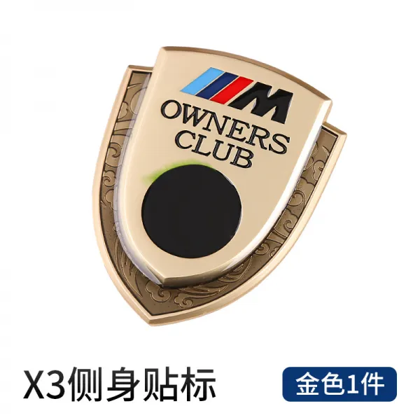 BMW X1X2X3X4X5X6계 GT7계 M표시 방패 자동차엠블러 휴대용 측표 윈도우 차유리 뒤