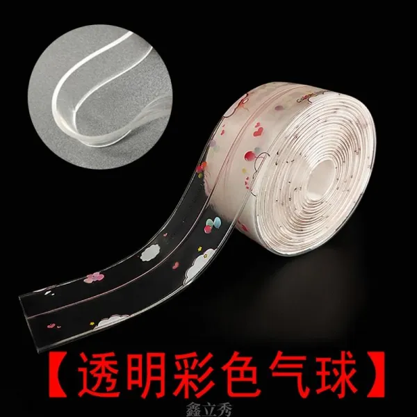프렌드영 유리문바람막이 미닫이문창 B 몰딩 내막 문틈 목 방문 접착 먼지 방지 헤바람막이 방음 실리콘 고답적, 투명색 컬러풍선