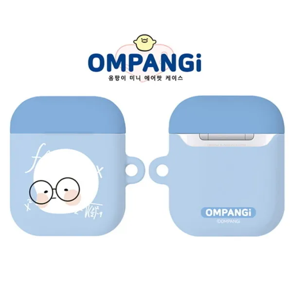  바보사랑 매스블루 옴팡이 미니 에어팟 하드 케이스 B 에어팟 1 2 공용 색상:매스블루
