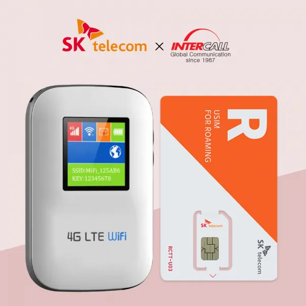 SKT포켓와이파이 약정없이 바로 사용 가능한 WIFI세트 사용기간 30일 단위 자유선택 기기는 본인소유