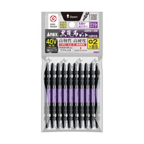 아넥스 강력 슬립 토션 비트 10pcs(40V대응) ABRS-14M 2x85 ANEX