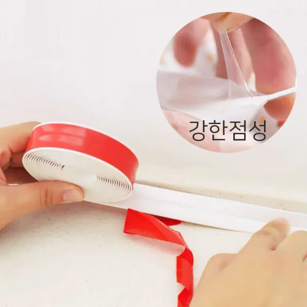 예쁜마켓 1+1 곰팡이 싱크대 코너 모서리 창틀 방수테이프 22mm, 1set
